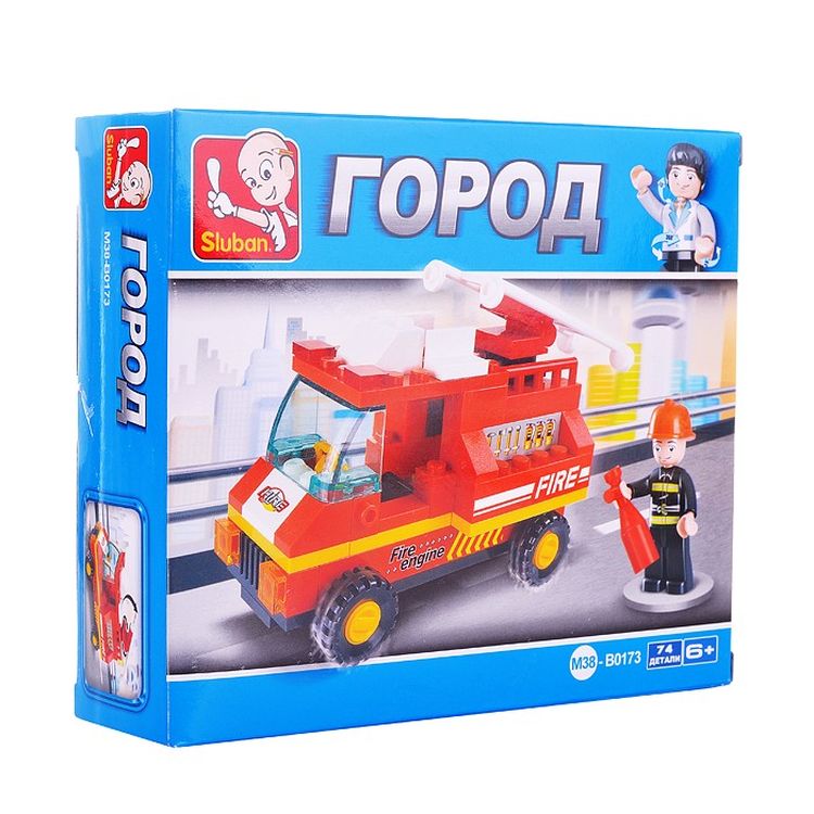 Конструктор «Город. Пожарная машина», 74 детали — картинка 2