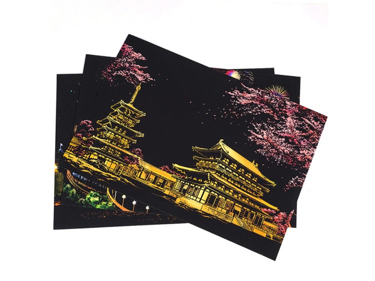 Скретч-картина «Japan» (цветная) — картинка 4