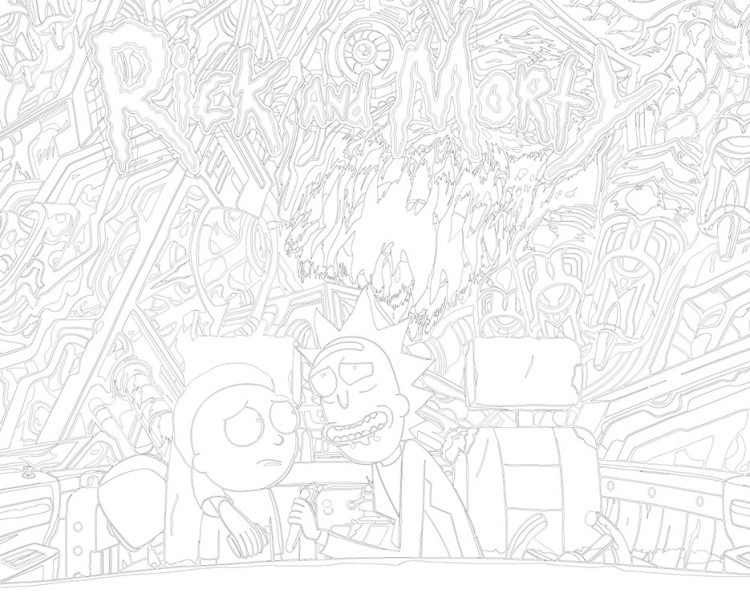 Картина по номерам «Рик и Морти Rick and Morty: Арт 40x50» — картинка 3