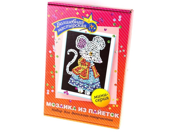 Мозаика из пайеток «Мышка» — картинка 2