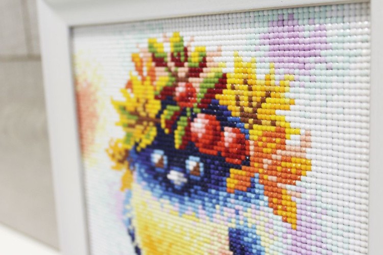 Алмазная вышивка «Осенняя пташка» — картинка 2