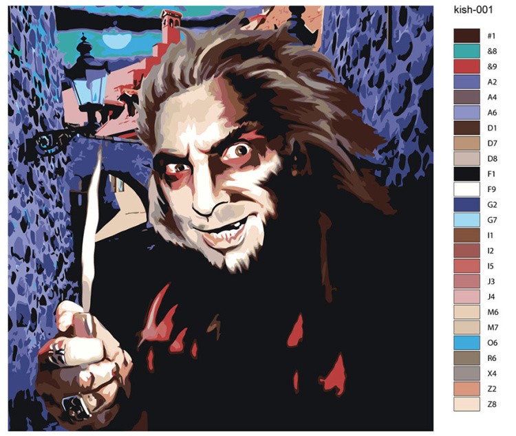 Картина по номерам «КиШ Король и Шут: Продавец кошмаров» — картинка 2