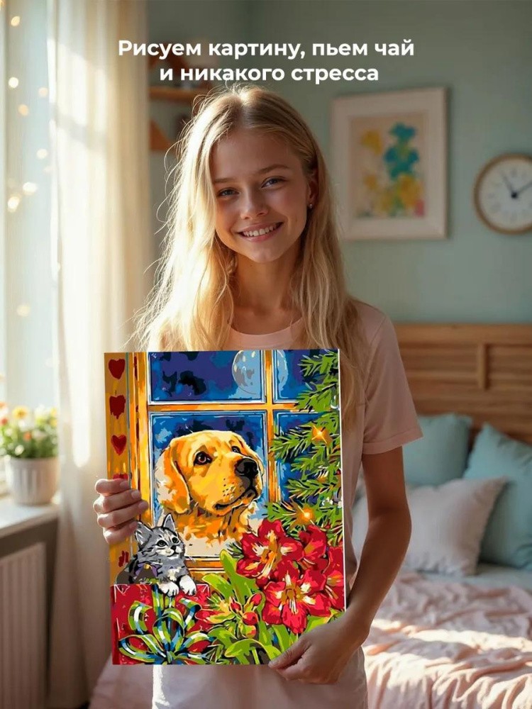 Картина по номерам «В ожидании праздника» — картинка 6