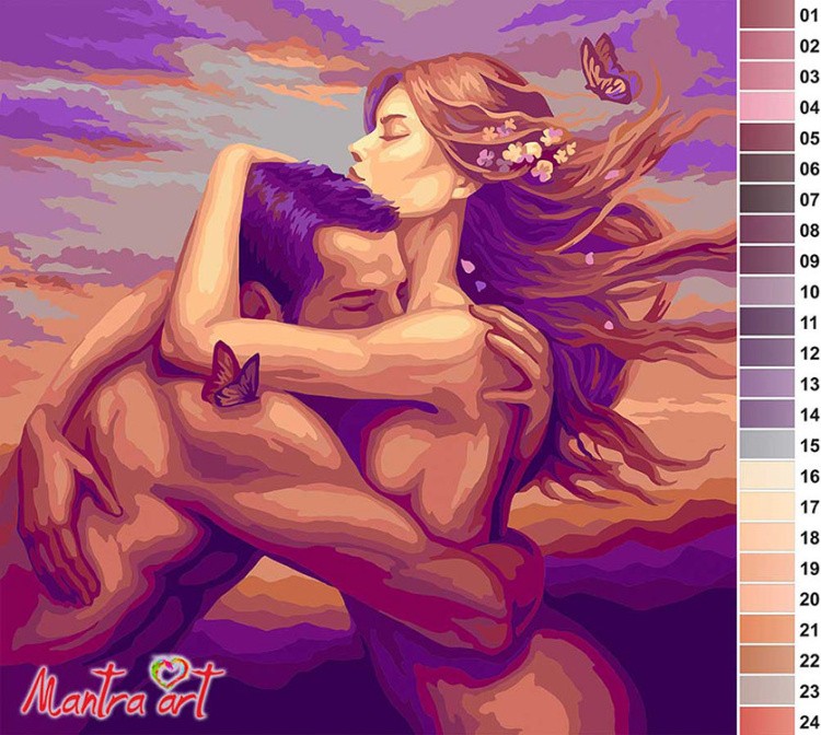 Картина по номерам «Объятья» — картинка 2