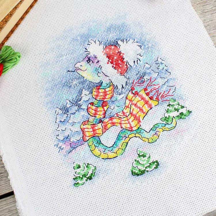 Набор для вышивания «Снежная прогулка» — картинка 5