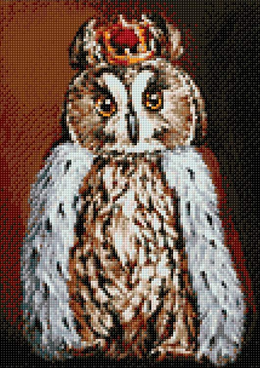 Алмазная вышивка «Король филин» — картинка 2