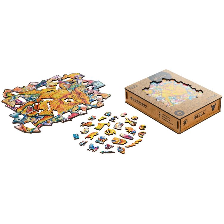 Деревянный пазл Unidragon «Процветающий бык», размер King size (А3) — картинка 10