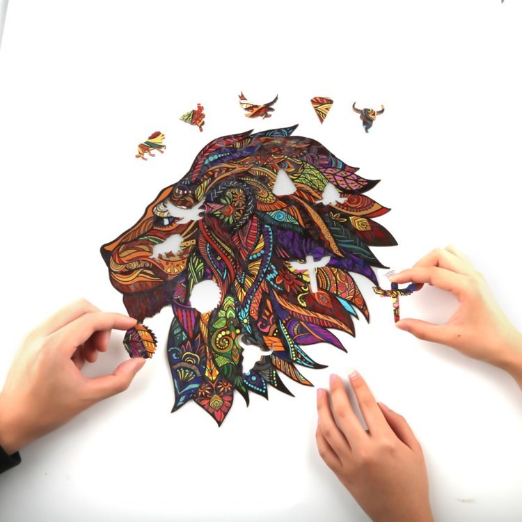 Деревянные пазлы «Король Джунглей XL», Woodbests — картинка 4