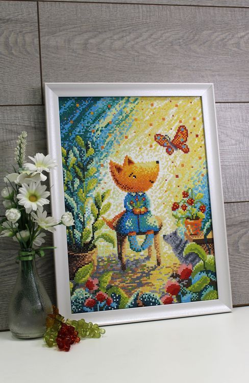 Алмазная вышивка «Лисичкин сад» — картинка 4