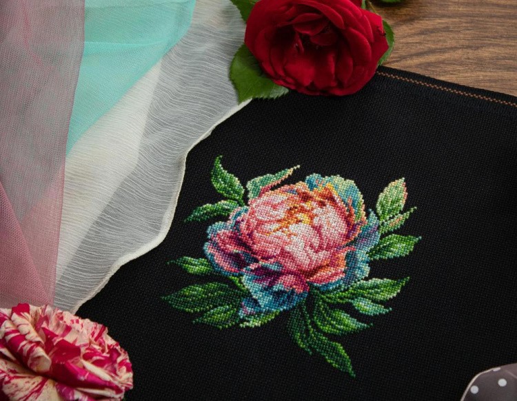 Набор для вышивания «Пион Abalone Pearl» — картинка 4