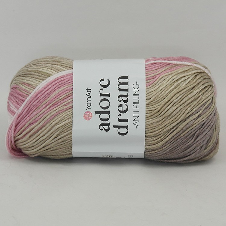 Пряжа YarnArt Adore Dream (1051), розово-бежевый, 5 шт. по 100 г — картинка 2