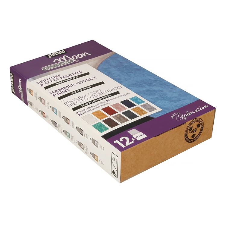 Набор красок Pebeo Fantasy Moon «Исследование» с фактурным эффектом, 12 цв. — картинка 3