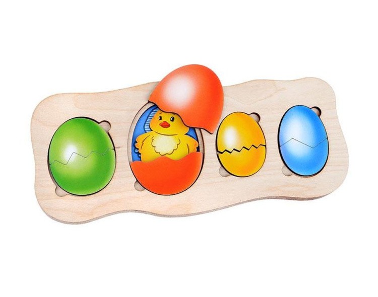 Развивающее пособие из дерева «Цыплята-ребята» — картинка 3