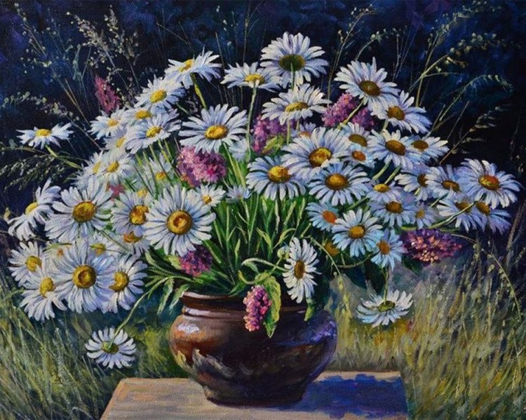 Алмазная вышивка «Ромашки» — картинка 2