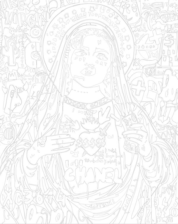 Картина по номерам «Pop Art Поп-арт: Мадонна» — картинка 2