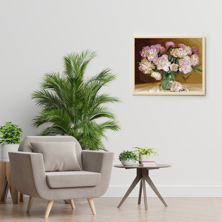 Картина по номерам «Бузин. Букет в теплых тонах» — картинка 3