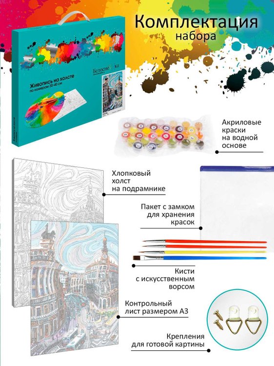 Картина по номерам «Мадрид» — картинка 4
