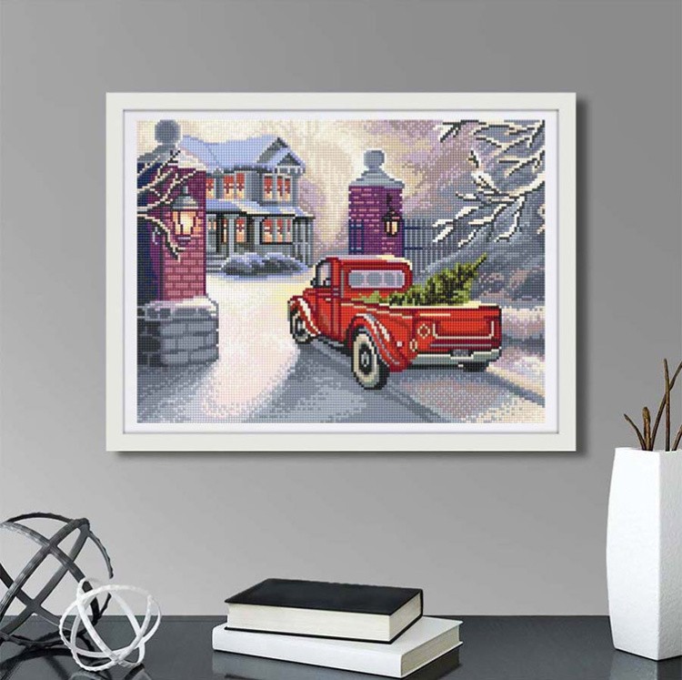 Алмазная вышивка «Приближение Рождества» — картинка 3