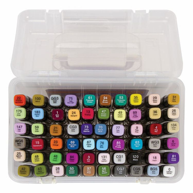 Маркеры для скетчинга двусторонние BRAUBERG ART DEBUT BLACK, цвет: набор 60 цв — картинка 3