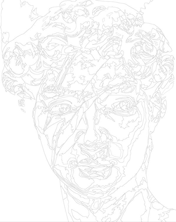 Картина по номерам «Античные статуи: Давид Боуи 2» — картинка 2