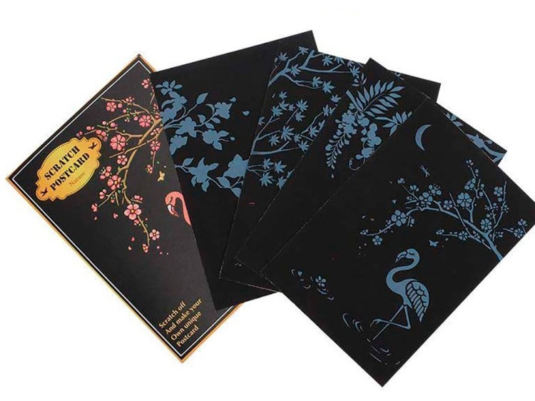 Набор скретч-открыток «Nature» (цветные) — картинка 3