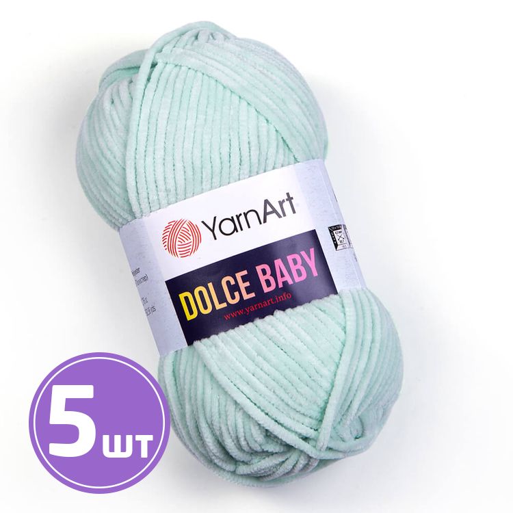 Пряжа YarnArt Dolce Baby (753), светло-салатовый, 5 шт. по 50 г