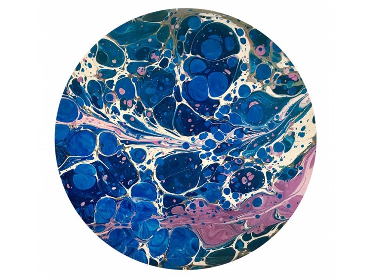 Краска для эбру темно-синяя 30 мл, Amazing Color — картинка 4