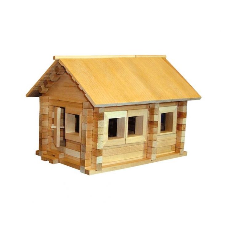 Конструктор из дерева «Избушка три медведя с куклами и электропроводкой» — картинка 4