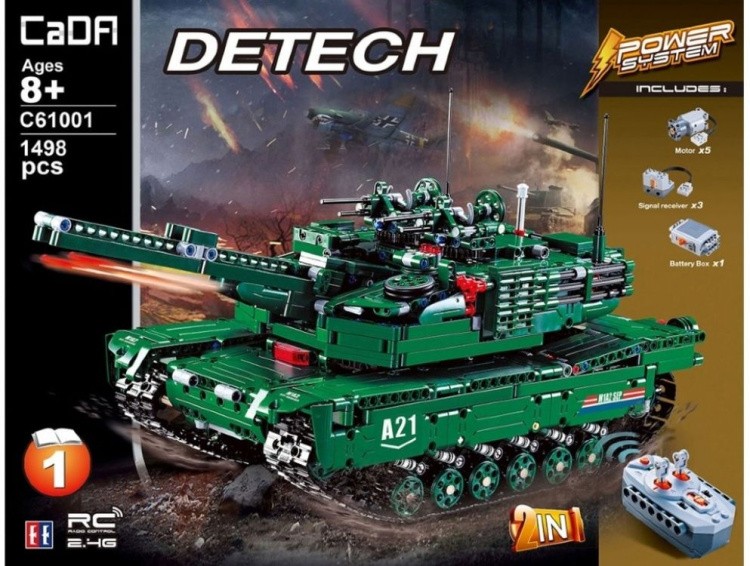 Конструктор Cada Technics Танк M1A2, 1498 деталей — картинка 4