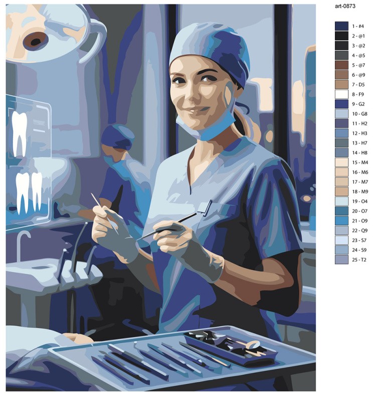 Картина по номерам Медицина врач стоматолог в больнице — картинка 2