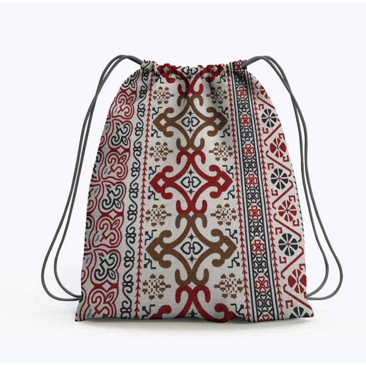 Ткань льняная, 3 м x 150 см, 140 г/м², цвет: белый, орнамент, TBY — картинка 7