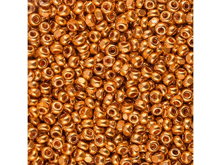 Бисер Чехия CHARLOTTE 3 361-11001 1,7 мм 13/0, 50 г, цвет: 18389 оранжевый металлик