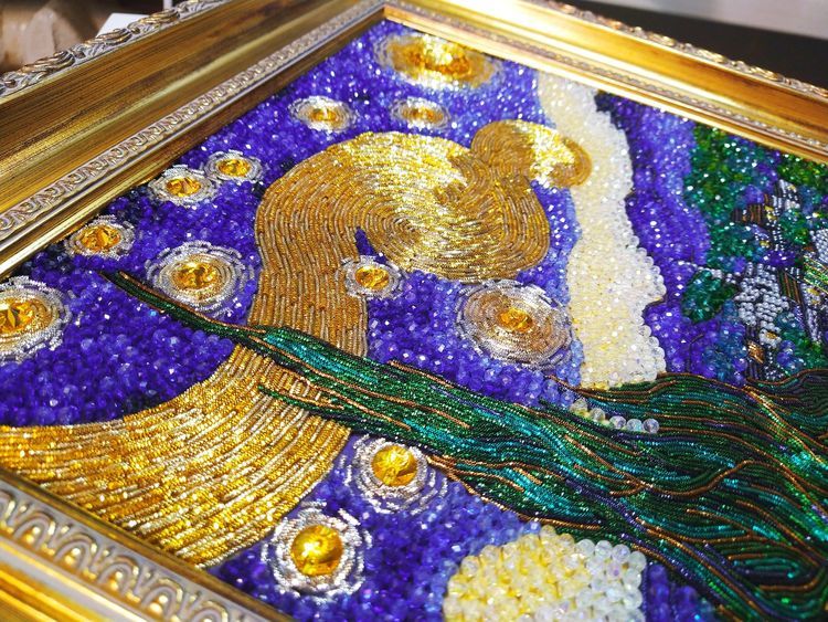 Набор вышивки хрустальными камнями «Звездная ночь Ван Гога» — картинка 10