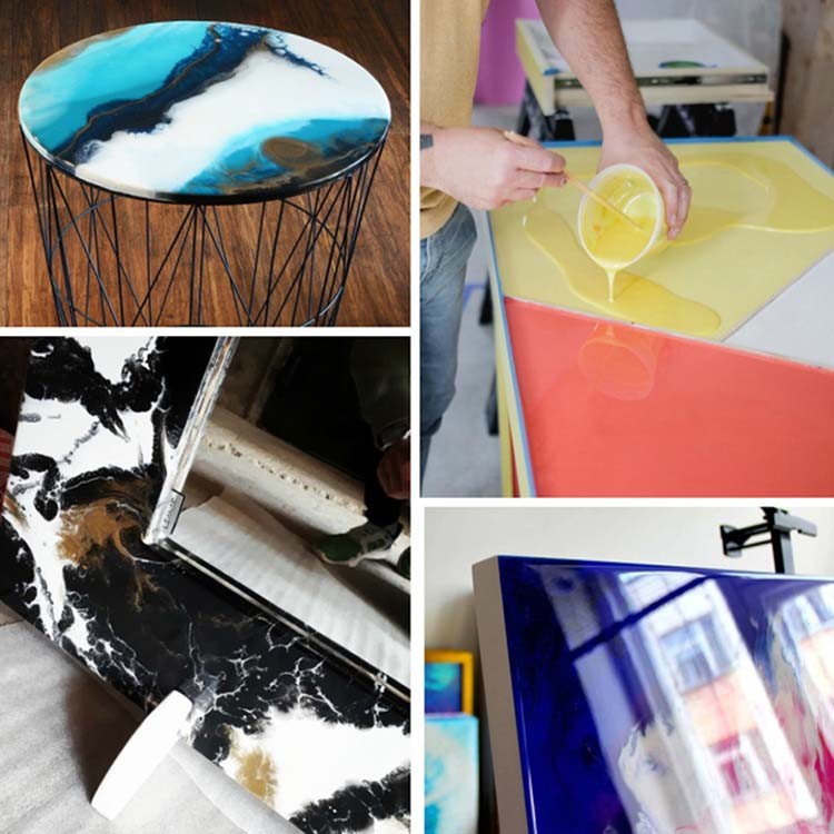 Набор пигментных паст «Классика» для эпоксидной смолы 4x10 г, Artline Pigment Paste — картинка 7