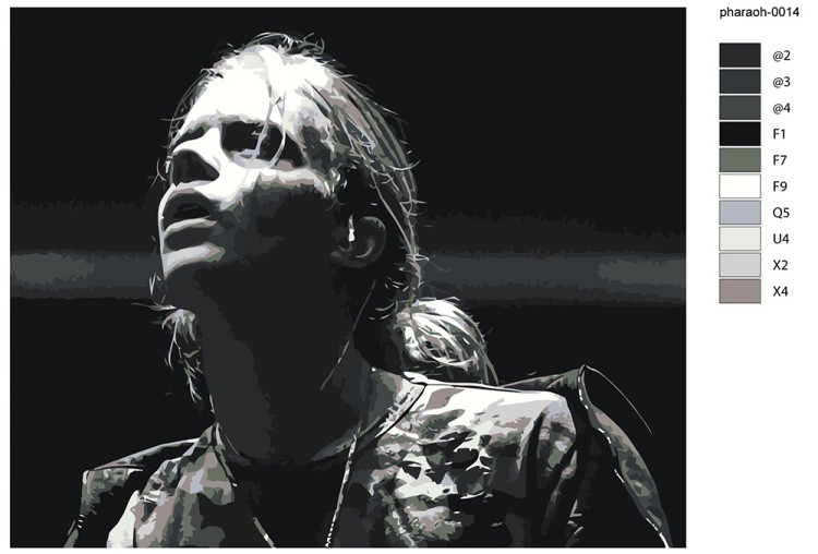 Картина по номерам «Рэпер Pharaoh Фараон 9» — картинка 2