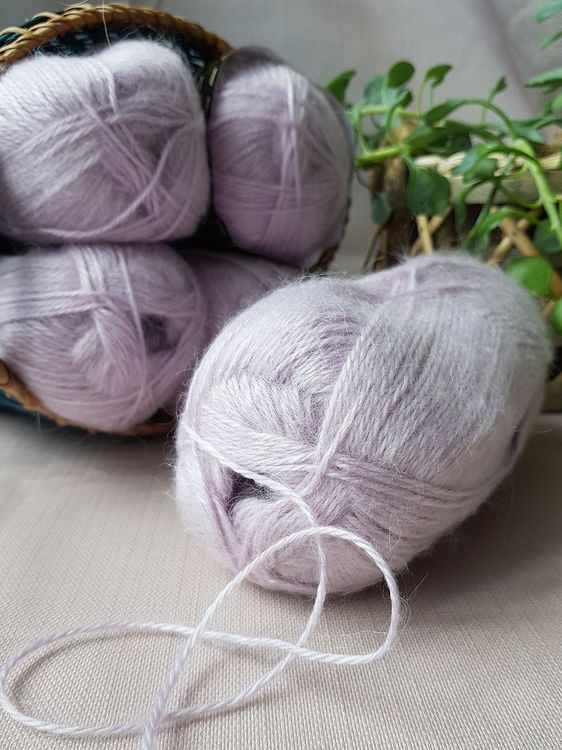 Пряжа Камтекс Ангара (072), лавандовый, 5 шт. по 100 г — картинка 3