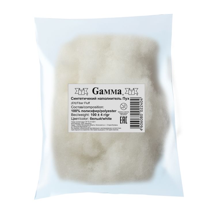 Синтетический наполнитель «Синтепух», 100% полиэфир, 100 г ± 4 г, Gamma — картинка 2