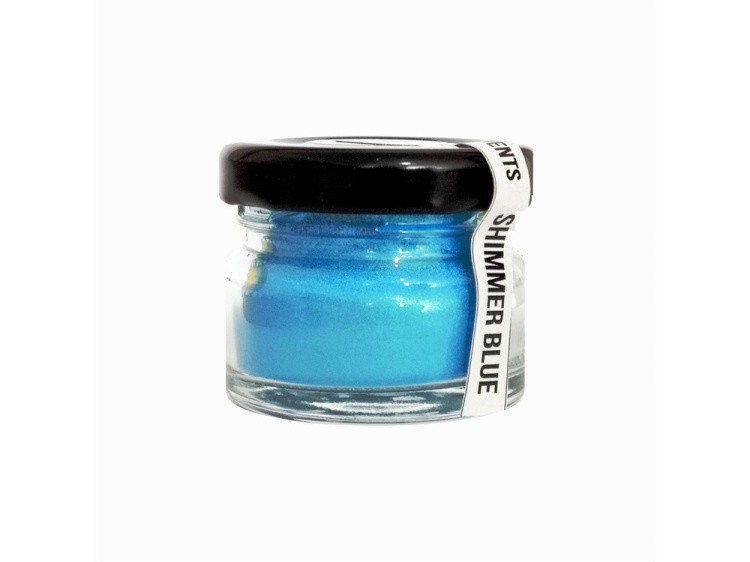 Пигмент минеральный искристый голубой (Shimmer blue) 10 мл, CraftPigments — картинка 2
