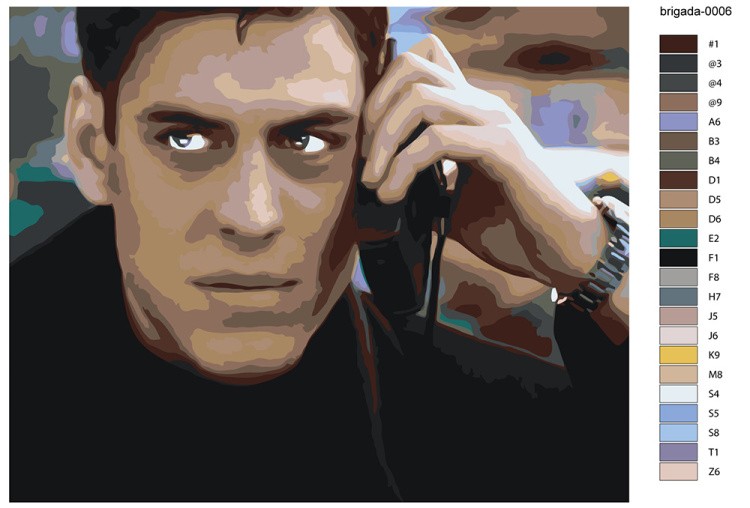 Картина по номерам «Бригада: Кос» — картинка 2