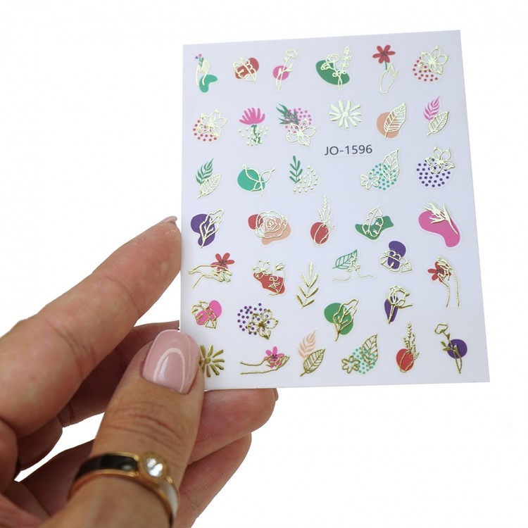 Декоративные наклейки с металлизированным эффектом №7, 12x8 см, 1 шт. — картинка 3