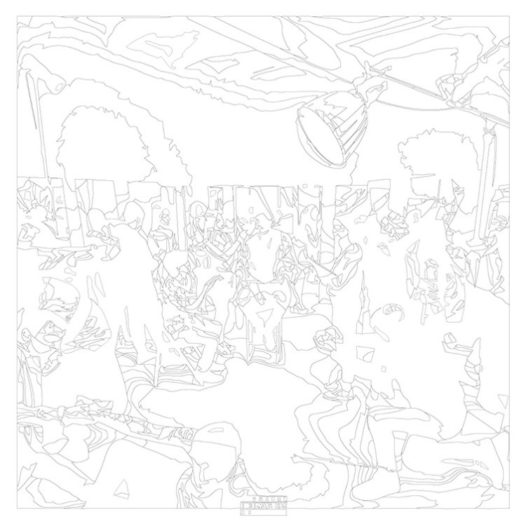 Картина по номерам «Скриптонит рэпер Адиль: Уроборос зеркала» — картинка 3