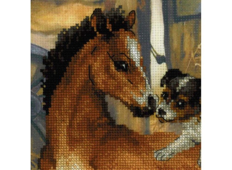 Набор для вышивания «Жеребенок и щенок» — картинка 2