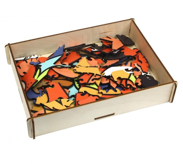 Деревянные пазлы WoodLandToys «Попугай» — картинка 5