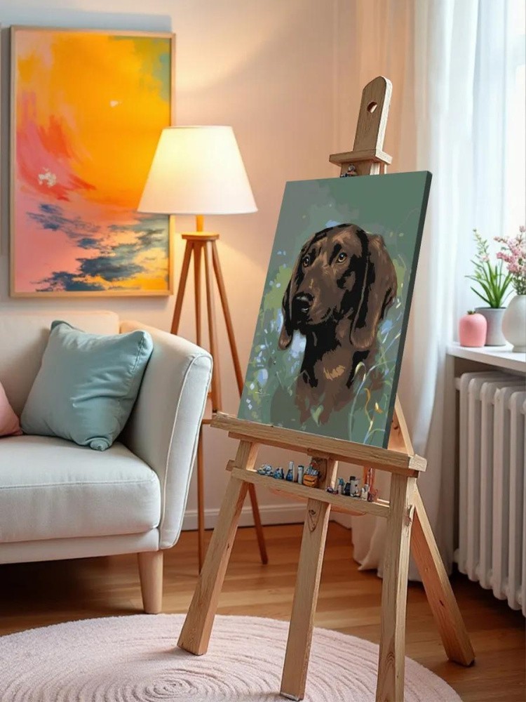 Картина по номерам «Охотничий пёс» — картинка 9