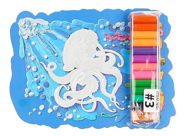 Живописная лепка «Подводное царство (Осьминог)» — картинка 2