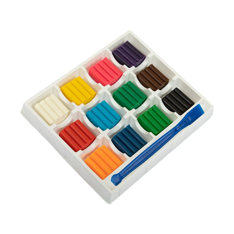 Пластилин восковой «Расти», 144 г, 12 цв., Лео — картинка 2