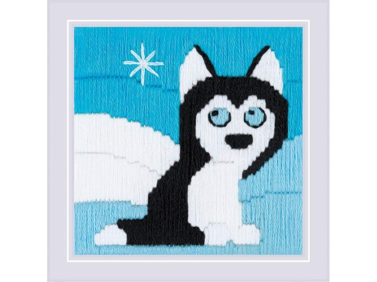 Набор для вышивания «Хаски в сугробах» — картинка 2