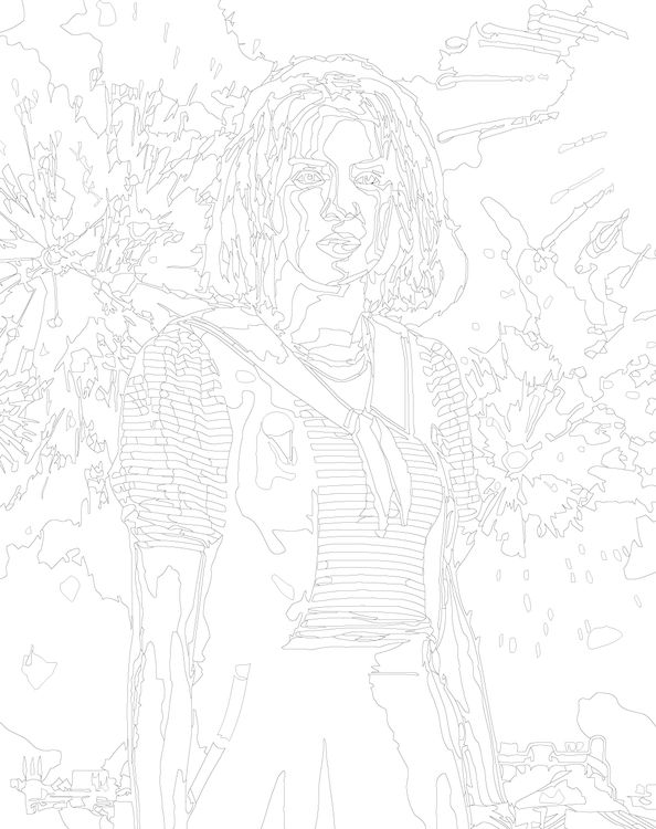 Картина по номерам «Очень странные дела: Робин Бакли - Майя Хоук 2» — картинка 3