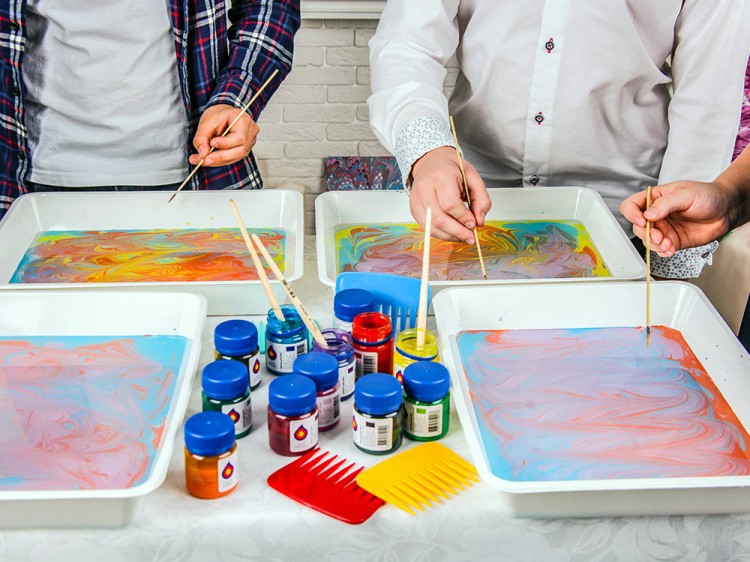 Набор для эбру «Праздничный» 12 цветов, Эбру-Профи — картинка 6