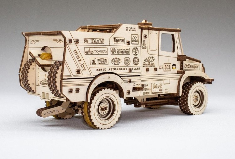 Конструктор из дерева «МАЗ-6440RR», Eco Wood Art — картинка 3